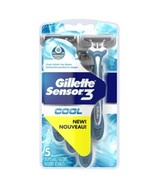 Gillette Sensor 3 Cool Disposable Razor 5 Pack Cools While You Shave - £10.01 GBP