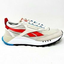 Reebok Classic Leather Legacy Alabaster Chalk Laser Red Mens Sneakers FY7432 - £58.93 GBP+