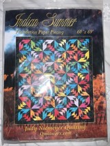 &quot;INDIAN SUMMER&quot; JUDY NIEMEYER FOUNDATION PAPER PIECING 60 X 69 2003 - $44.06