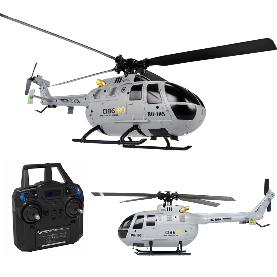 C186 Pro B105 2.4G RTF RC Helicopter 4 Ppropellers 6 Axis Electronic Gyr... - £75.53 GBP+
