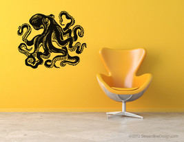 Giant octopus vinyl wall art. 54 inches wide - £29.46 GBP