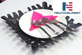 Al-Nurayn Cutlery Set in Stainless Steel Flatware Set Of 8 By NauticalMart - $169.00