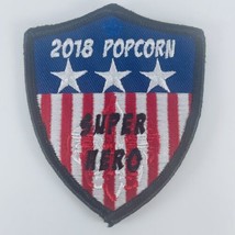 2018  Popcorn Super Hero Boy Cub Scout Patch BSA RWB Shield USA Flag - £4.20 GBP