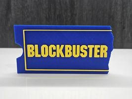Blockbuster Video Store Sign Retro 90s Logo Movie Rental Shelf Desk Decor - $13.71