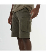True Religion Brand Jeans Men&#39;s Militant Green Utility Cargo Shorts - 10... - $119.48 CAD