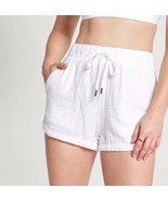  CALIA Women’s High Waisted Dolphin Cover Up Swim Short White Size Large... - $444.00 MXN