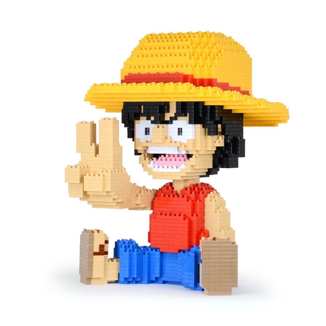 Luffy (One Piece) Brick Sculpture (JEKCA Lego Brick) DIY Kit Item image 2