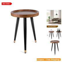 Stylish 12x17 Walnut Plant Stand with Heavy Duty Metal Legs - Multi-Purpose - $69.25