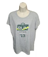 2013 NY Jets Back to Football Finisher Run Womens Gray XL TShirt - $371.72 MXN