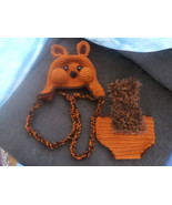 SALE    Baby squirrel hat and diaper cover set  0-6mth to 18mth same price - $18.95