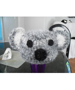 Baby or toddler Koala hat  0-3mth to 18mth same size  super SOFT fuzzy yarn - £10.98 GBP