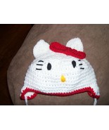 Baby hat Kitty white size newborn to 3 months, or any size with to 18mth... - £10.98 GBP