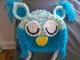 PDF Crochet pattern   Owl hat for baby  sizes 0-3mth to 2T - £2.14 GBP