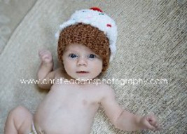 Baby or toddler hat  Cupcake 0-3 or any size to 18mth same price.   Soft - $12.95