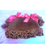 Baby or toddler cabbage doll like hat -  any color with curls or straigh... - £10.20 GBP