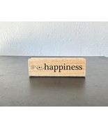 Studio G Happiness Wood Mounted Rubber Stamp By Janet Dunn - $97.02 MXN