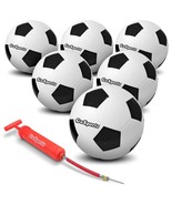 GoSports Playground Soccer Ball 6 Pack - Indestructible Rubber Construct... - £64.78 GBP