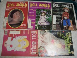 Lot of 5 Vintage Doll World Magazines (1979-1981) - £5.44 GBP