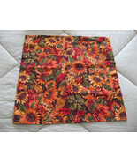 Sunflower Pillow Cover in Fall Colors for 16&quot; Pillow Form - £5.53 GBP