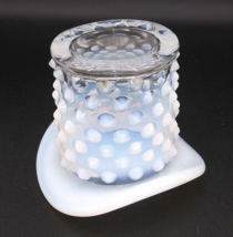 Fenton 2.5&quot; Glass French Opalescent Hobnail Top Hat Toothpick Cigarette Holder - £14.83 GBP