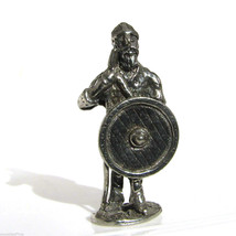 Viking #4 Kinder Surprise Size Metal Soldier Figurine Vintage Toy 4 cm - £5.02 GBP