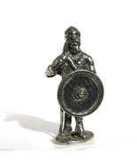 Viking #4 Kinder Surprise Size Metal Soldier Figurine Vintage Toy 4 cm - £5.05 GBP