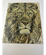 Vtg. Fritz Rudolph Hug Titled LOWE Impressionist Lion Collectible Print - £125.95 GBP