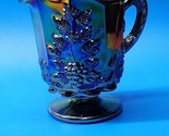 Westmoreland Paneled Grape &amp; Vine Mirrored Carnival Glass 5” Footed Pitcher - $36.60