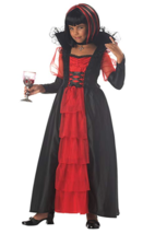 Kids Regal Vampira Costume Cosplay Dress Up Girl Vampire Large - £6.79 GBP