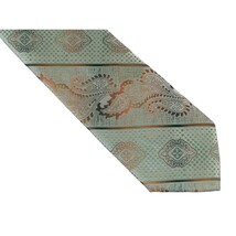 Men's Stacy Adams Tie and Hankie Set Fancy Woven Silky Satin #SAT54 Green image 3