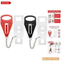 Stainless Steel Portable Door Locks - Essential Security for Travel &amp; Home - $30.64