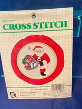 1983 Counted Cross Stitch Craft Kit Designs For The Needle Christmas San... - $9.49