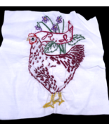 Rhode Island Chicken Embroidered Quilted Square Frameable Art State Need... - €15,71 EUR