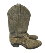 Justin Men&#39;s Grey Snakeskin/Lizard Boots  Size 10D - $164.21 CAD
