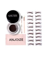 Anjoize Eyebrow Stencil Stamp Kit with Brow Pomade,20PCS Classic Eyebrow - €8,39 EUR