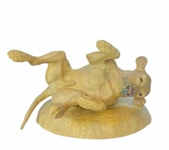 Golden Retriever sculpture figurine puppy dog stone folk art 1989 Peggy ... - £118.70 GBP