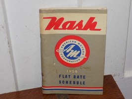 Vintage 1956 Nash American Motors Corp. Flat rate Schedule Booklet - $632.87 MXN