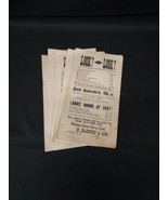 6 Orig ca. 1895 H. BARNEY Broadside Adv. GRAFTON N.H. Lumbermen Wolf Ski... - $51.01 CAD