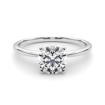 14K White Gold Round Cut Lab Grown Diamond Engagement Ring 0.50ctw to 4.... - $395.99+