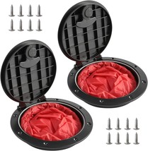 Anndason 2 Pcs. 6&quot; Black Deck Plate Kit With Storage Bag For Kayak And Boat - $31.92