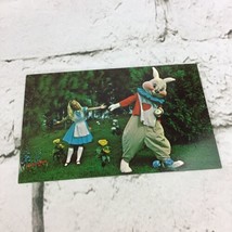 Vintage Postcard Orlando FL Walt Disney World Hurry Alice We&#39;re Late Rabbit - £3.81 GBP