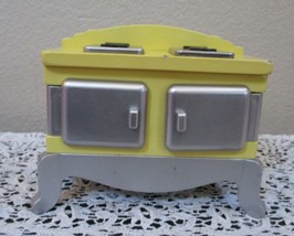 Vintage Kidcraft Yellow &amp; Silver Stove - £12.65 GBP