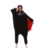 Adult Bloodsucking Bat Animal Kigurumi Polar Fleece Halloween Costume, S... - $33.24