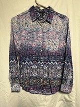 Intro Women’s Button Down Multicolor Printed Design Size PS - $27.72