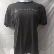 Vintage SYSTEM OF A DOWN ALTERNATIVE PUNK ROCK BAND Gray Ringer T-Shirt ... - £55.79 GBP