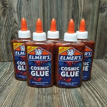 *5* ELMERS Cosmic Color Changing Glue RED &amp; ORANGE DIY Slime Crafts Wash... - £12.61 GBP