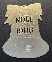 Filigree Christmas Tree Ornament Gold Tone 1986 Noel Bell - £4.71 GBP
