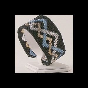 Loom Bead Pattern - Celtic Pewter Cuff Bracelet - $4.00