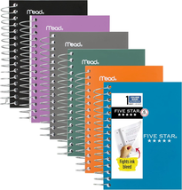 Spiral Notebook, 6 Pack, College Ruled Paper, Fat Lil' Pocket Notebooks,... - $20.57