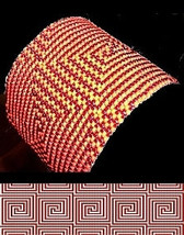 Loom Bead Pattern - Candy Cane Maze Cuff Bracelet - £3.20 GBP
